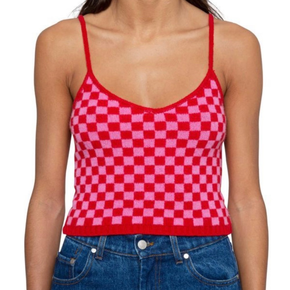 Gimaguas checkered crop top